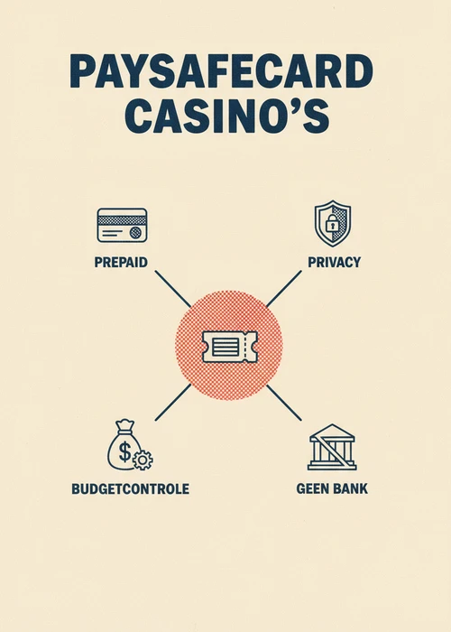 Paysafecard casino uitgelegd: prepaid, privacy, geen bank en budgetcontrole overzichtelijk in beeld.