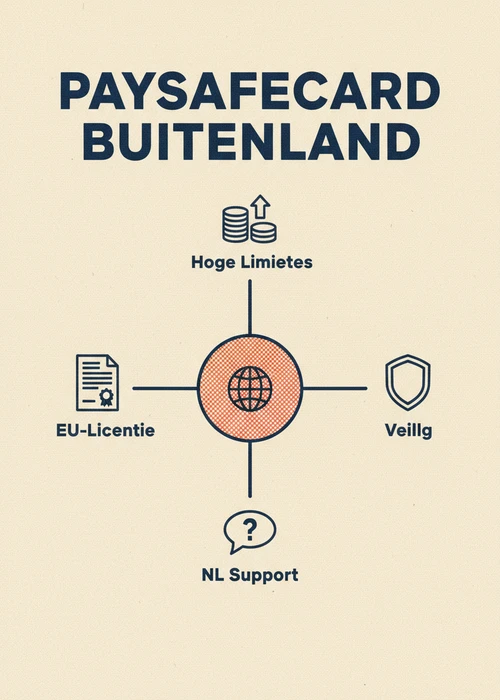 Paysafecard in het buitenland als radiaal overzicht: EU-licentie, hoge limieten, NL support en veilig.